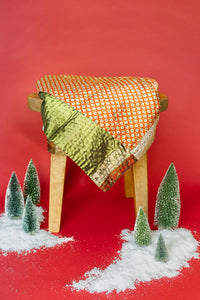 Kantha Silk Throw Blanket