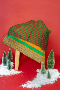 Kantha Silk Throw Blanket