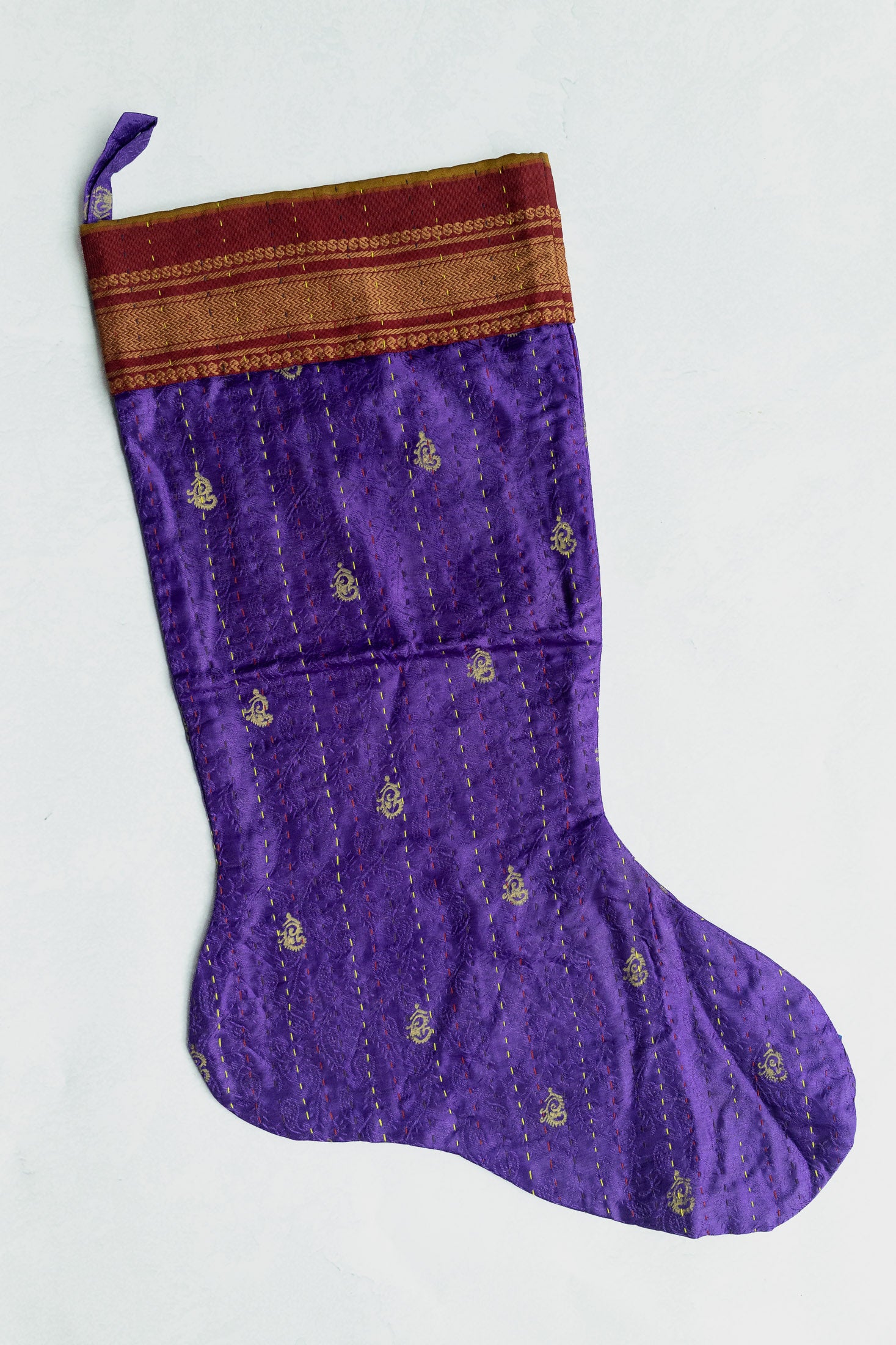 dignify Kantha Luxe Christmas Stocking No. 33
