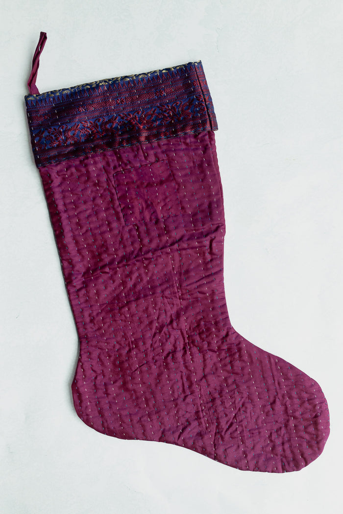 dignify Kantha Luxe Christmas Stocking No. 34