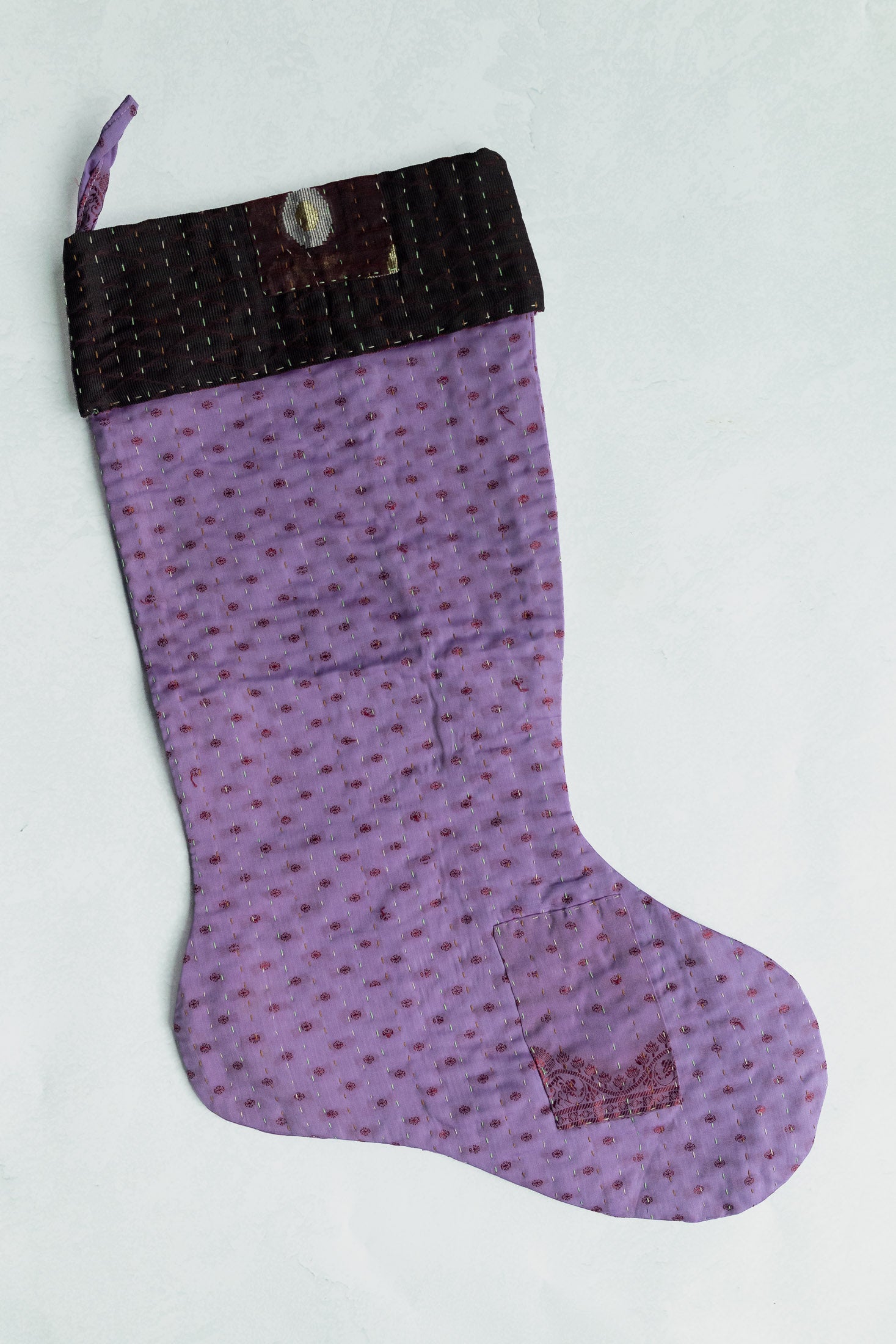 dignify Kantha Luxe Christmas Stocking No. 36