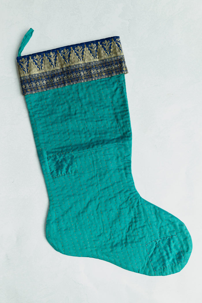 dignify Kantha Luxe Christmas Stocking No. 37