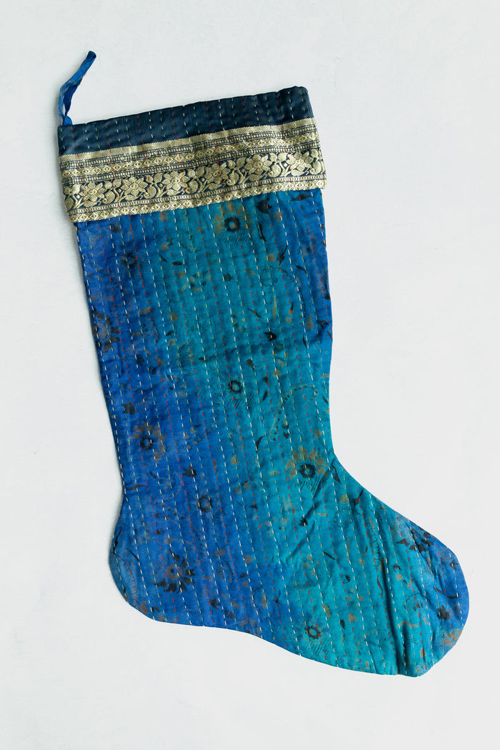 dignify Kantha Luxe Christmas Stocking No. 43