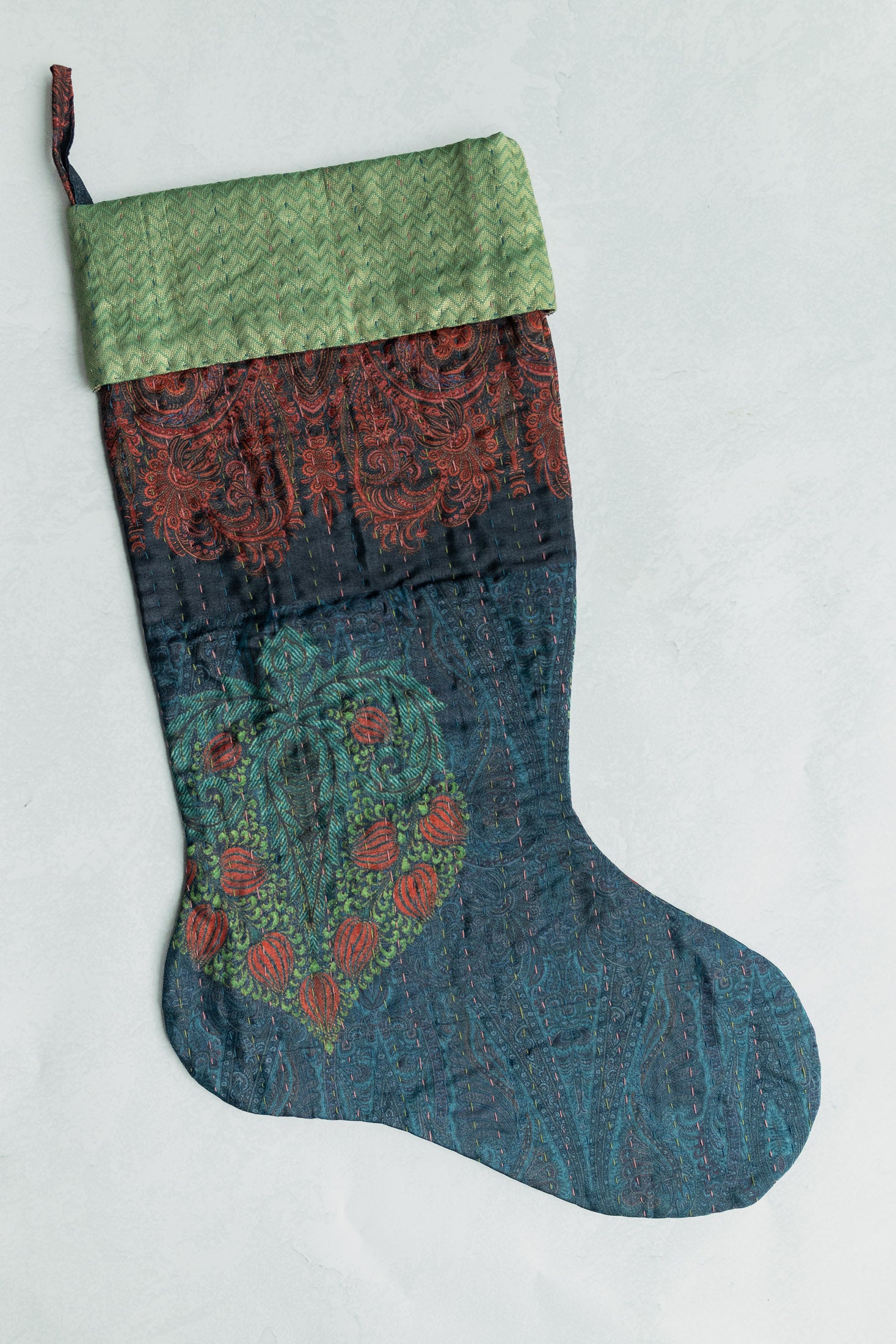 dignify Kantha Luxe Christmas Stocking No. 44