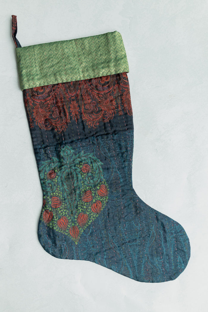 dignify Kantha Luxe Christmas Stocking No. 44