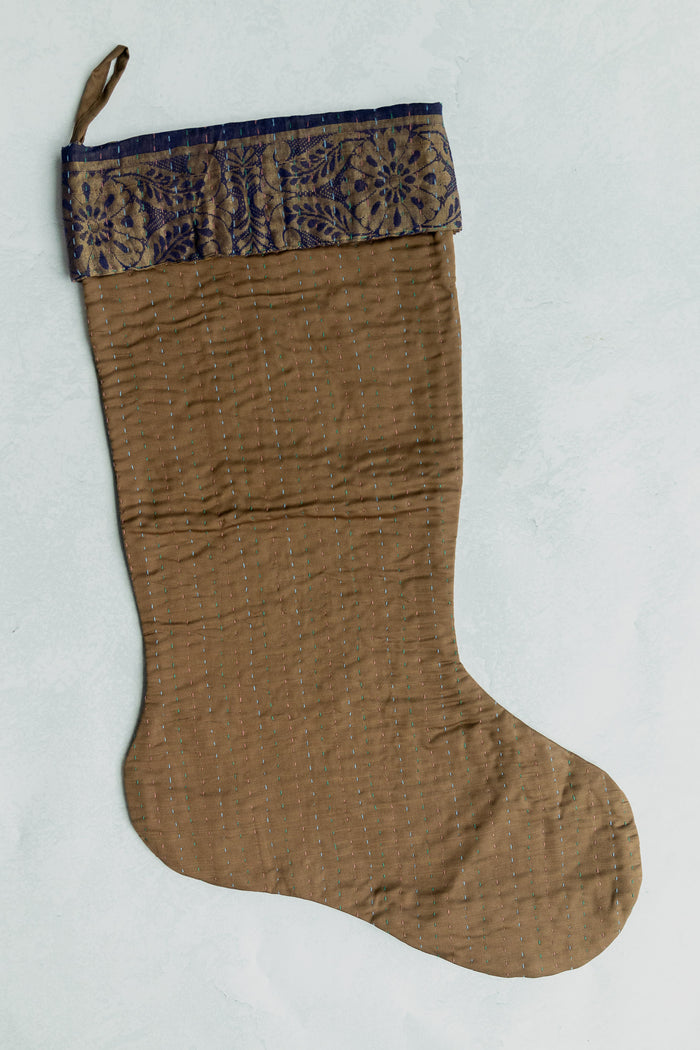 dignify Kantha Luxe Christmas Stocking No. 45
