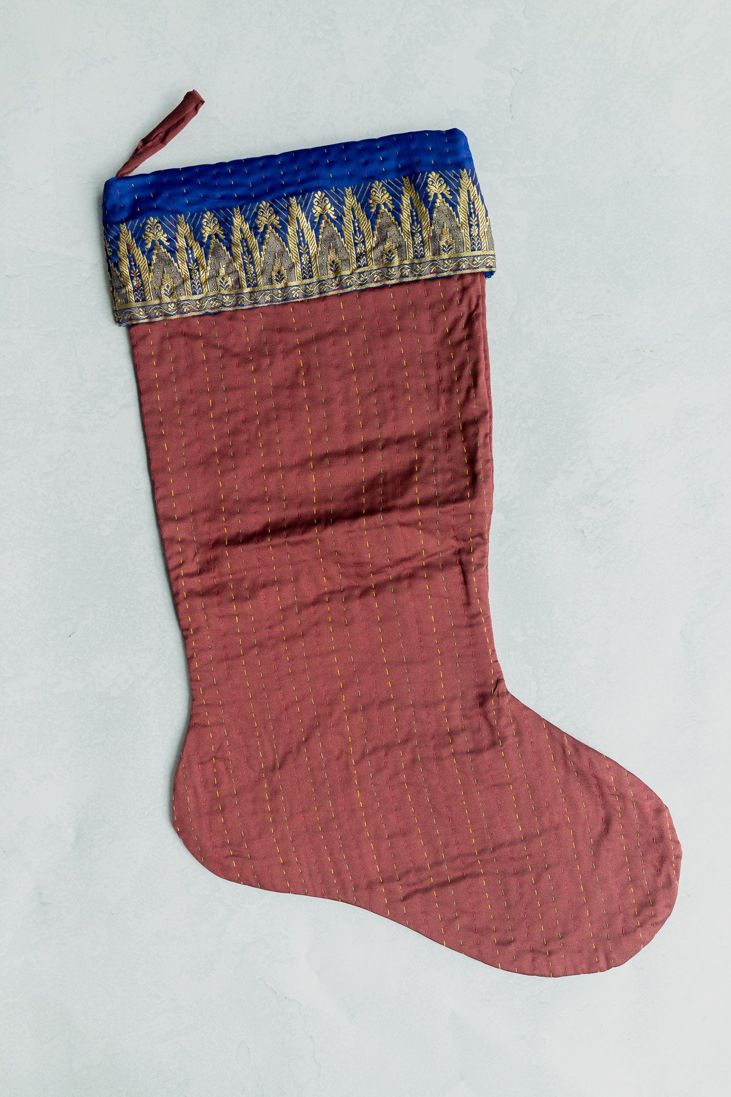 dignify Kantha Luxe Christmas Stocking No. 47