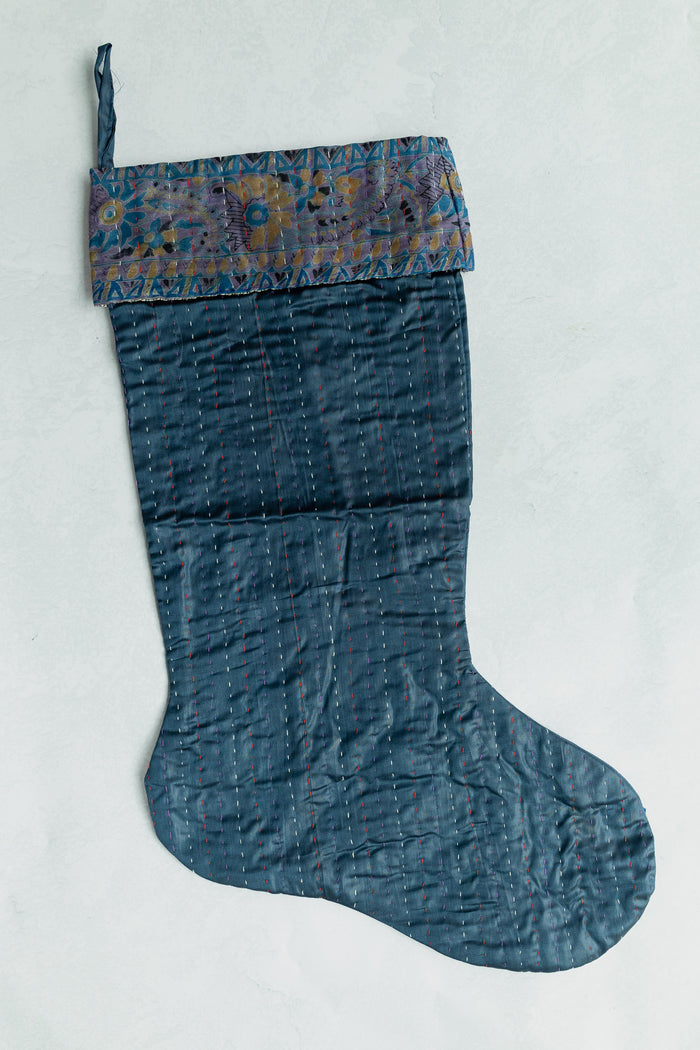 dignify Kantha Luxe Christmas Stocking No. 27