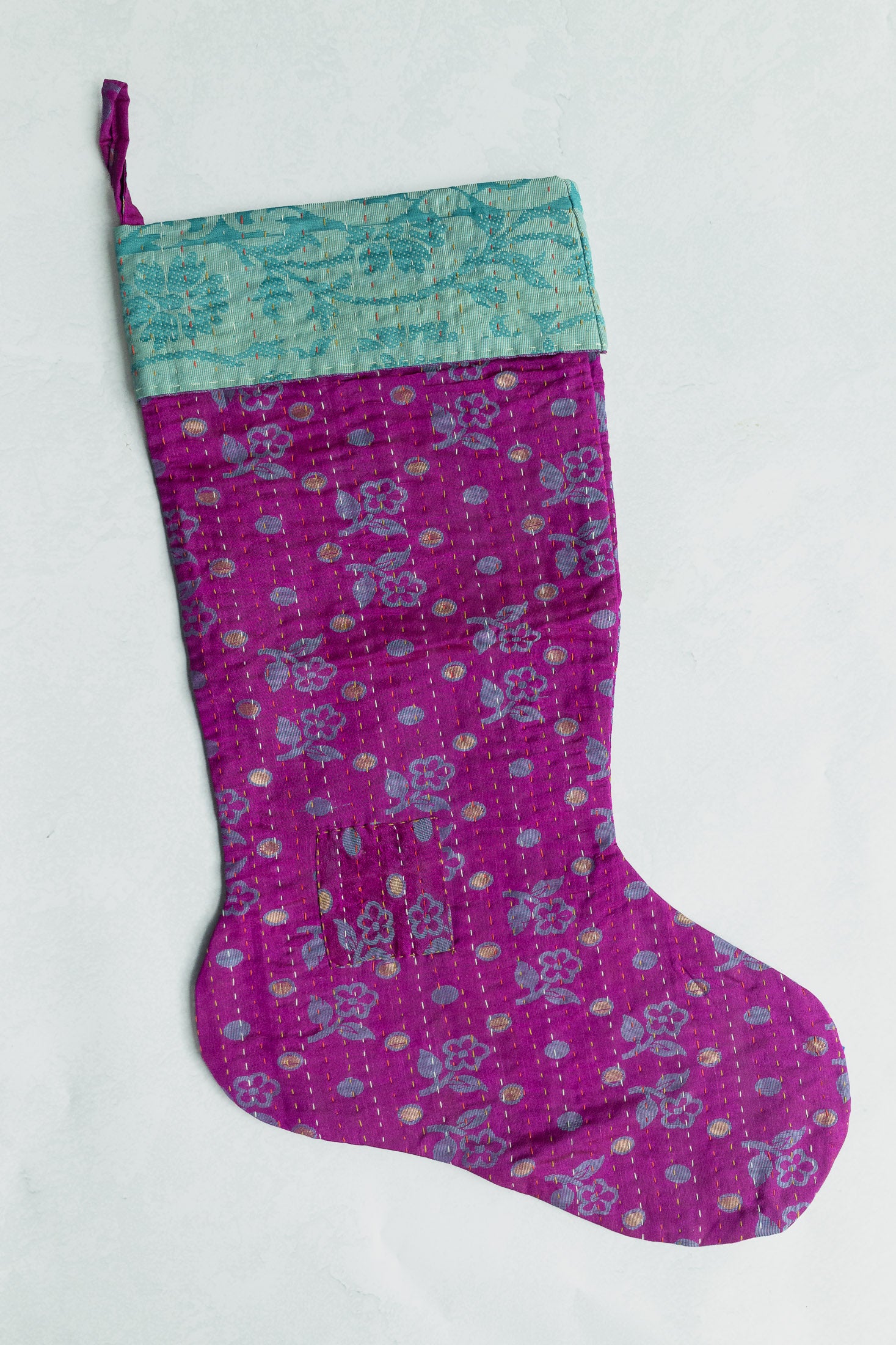 dignify Kantha Luxe Christmas Stocking No. 29