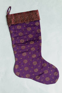 dignify Kantha Luxe Christmas Stocking No. 30