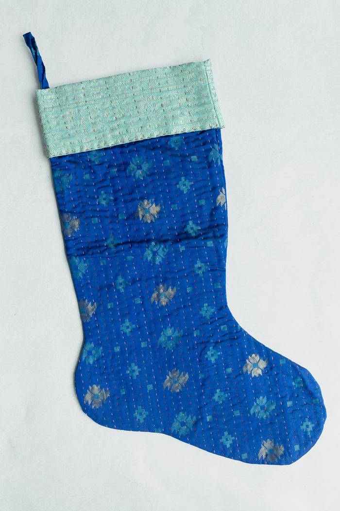dignify Kantha Luxe Christmas Stocking No. 32
