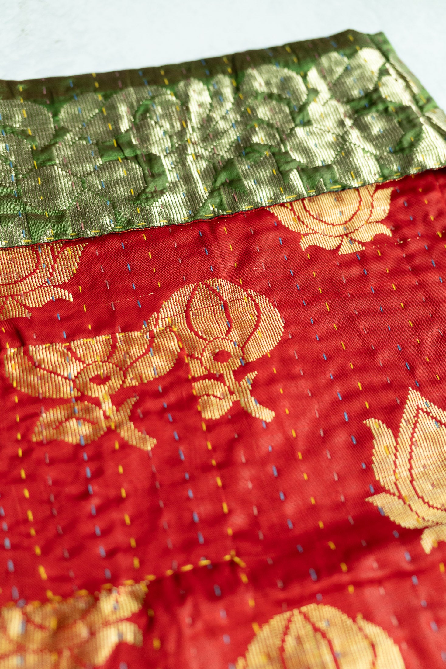 Kantha Holiday Stocking — Luxe No. 10
