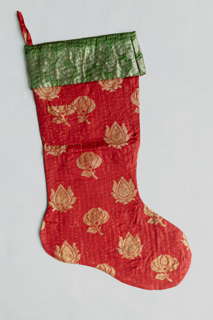dignify Kantha Luxe Christmas Stocking No. 10