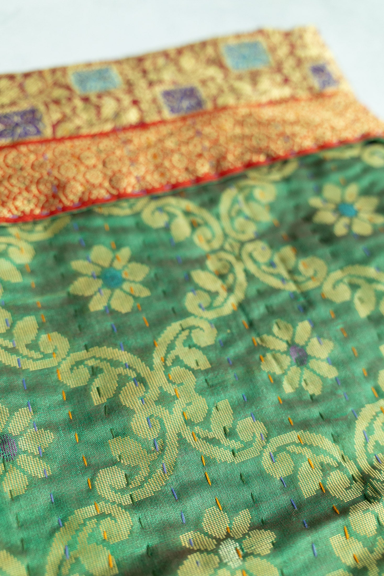 Kantha Holiday Stocking — Luxe No. 11