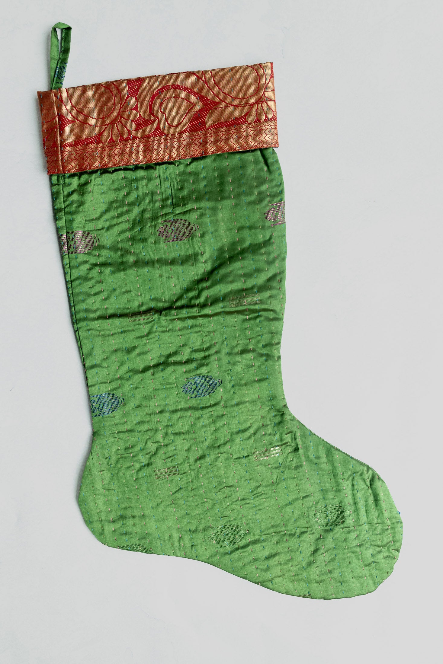 dignify Kantha Luxe Christmas Stocking No. 12