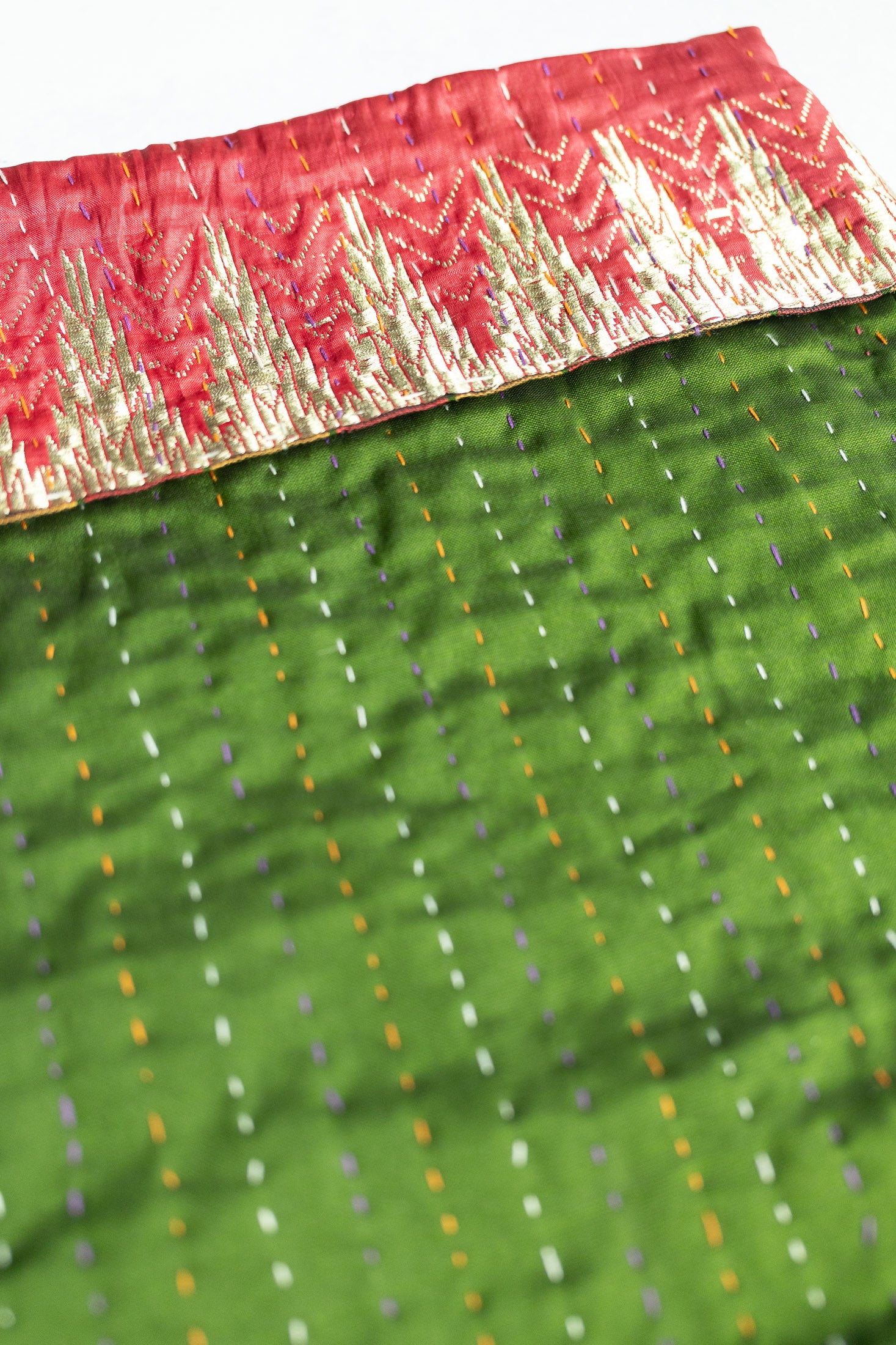 Kantha Holiday Stocking — Luxe No. 13