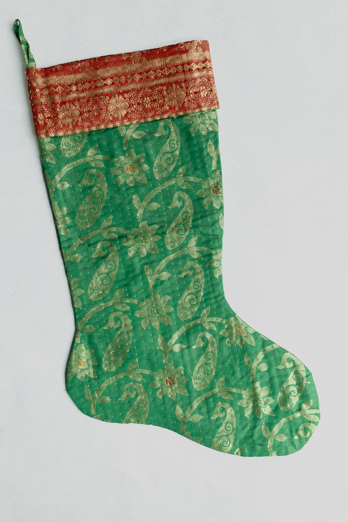 dignify Kantha Luxe Christmas Stocking No. 14