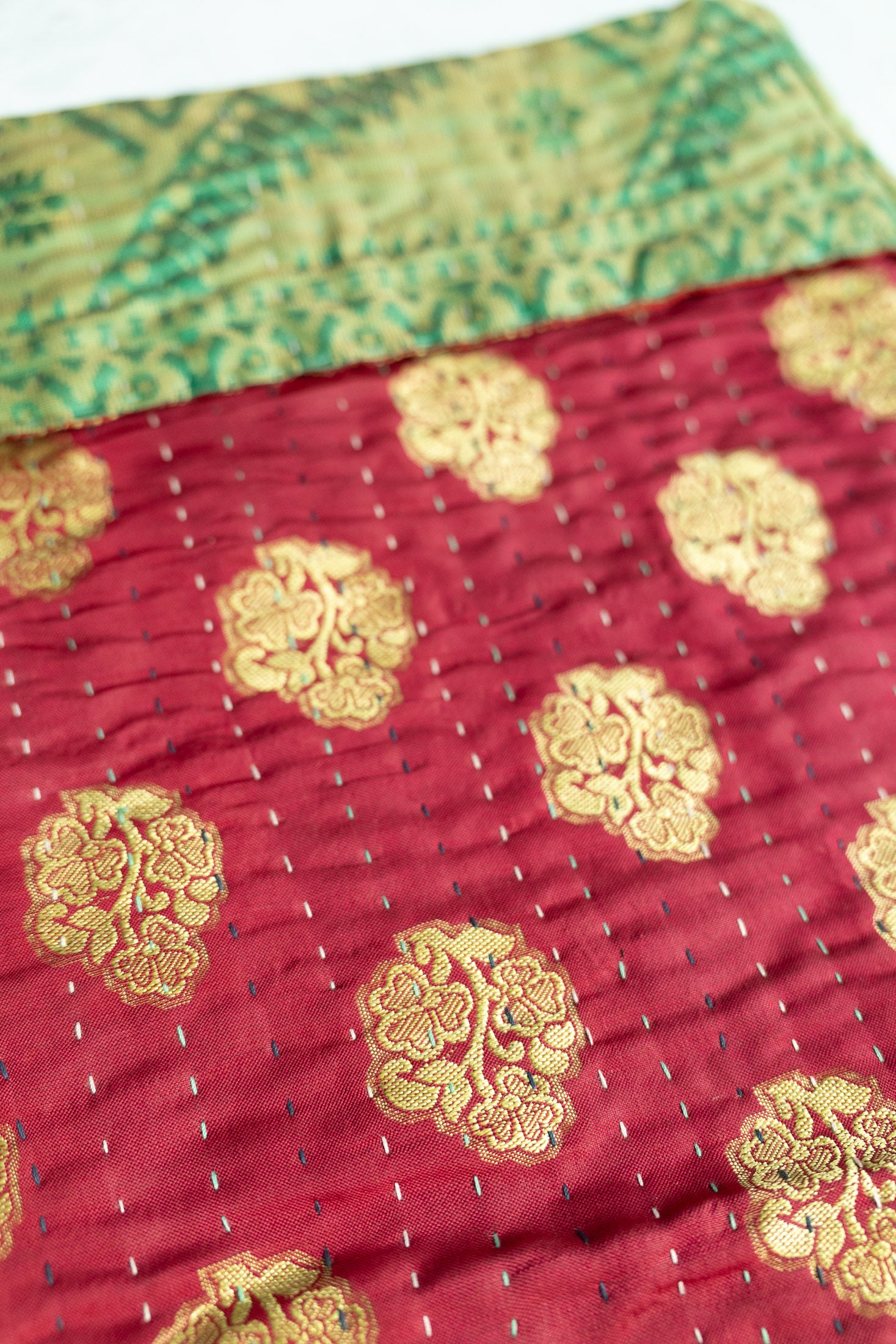 Kantha Holiday Stocking — Luxe No. 16
