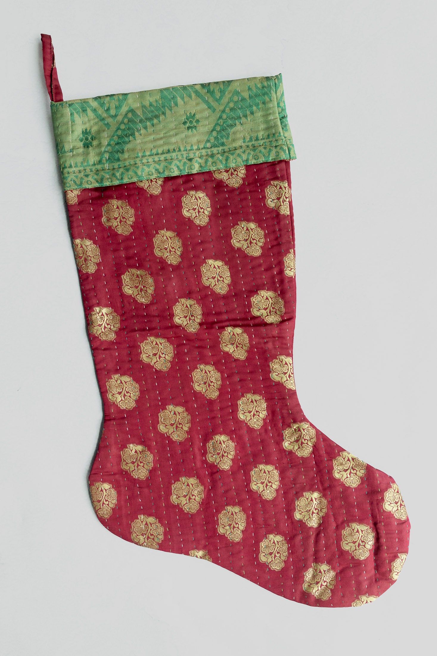 dignify Kantha Luxe Christmas Stocking No. 16