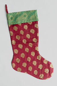 dignify Kantha Luxe Christmas Stocking No. 16