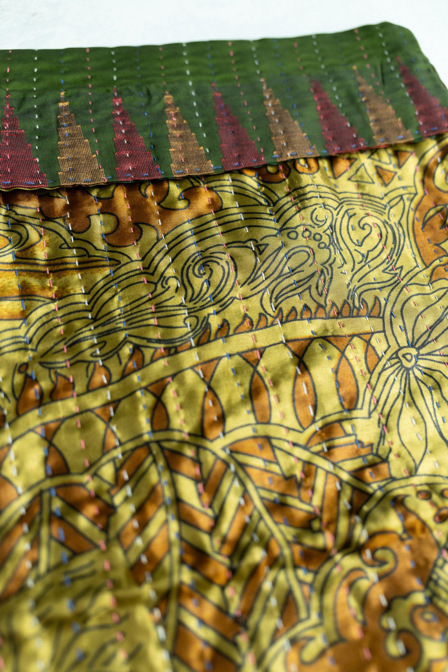 Kantha Holiday Stocking — Luxe No. 19