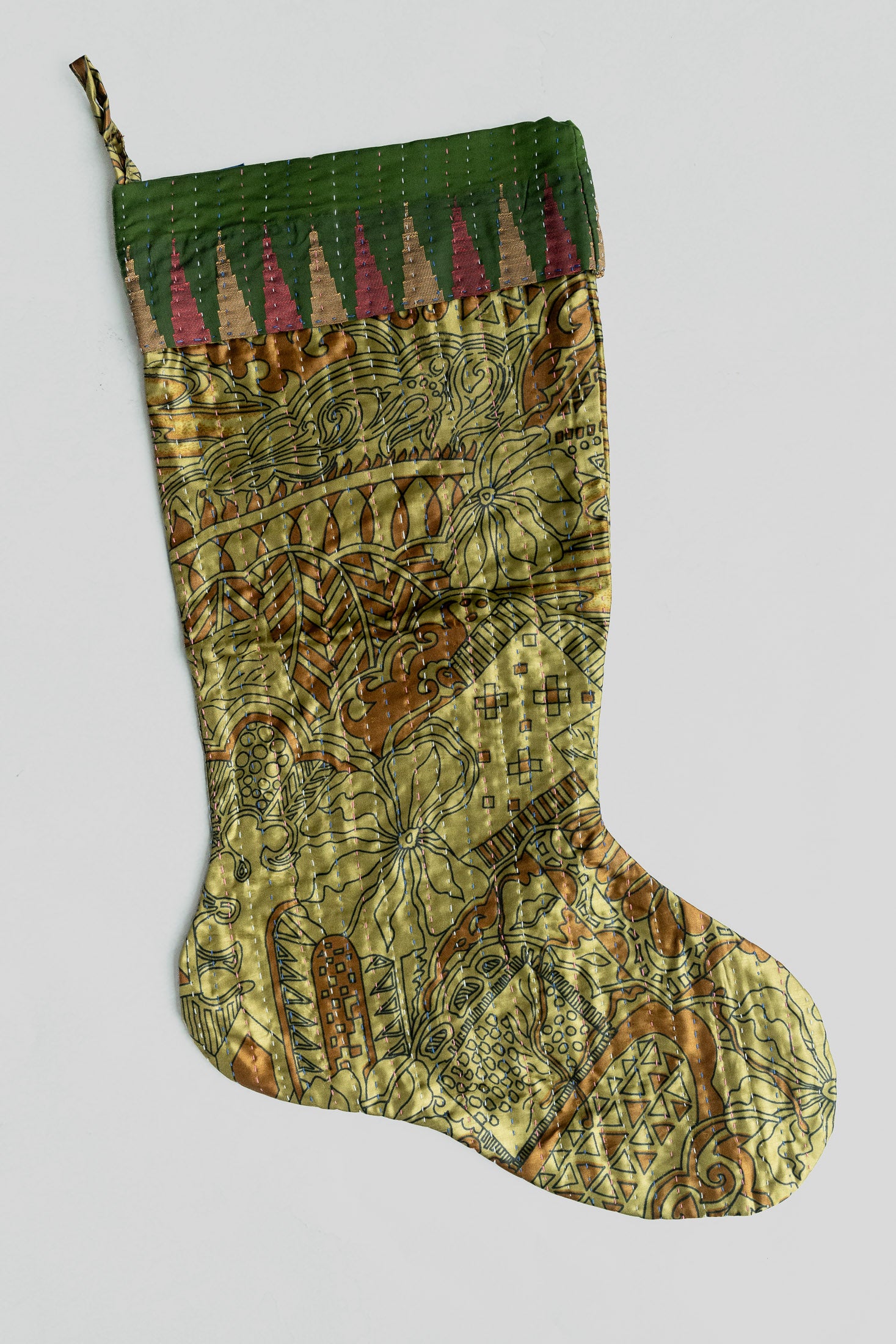dignify Kantha Luxe Christmas Stocking No. 19