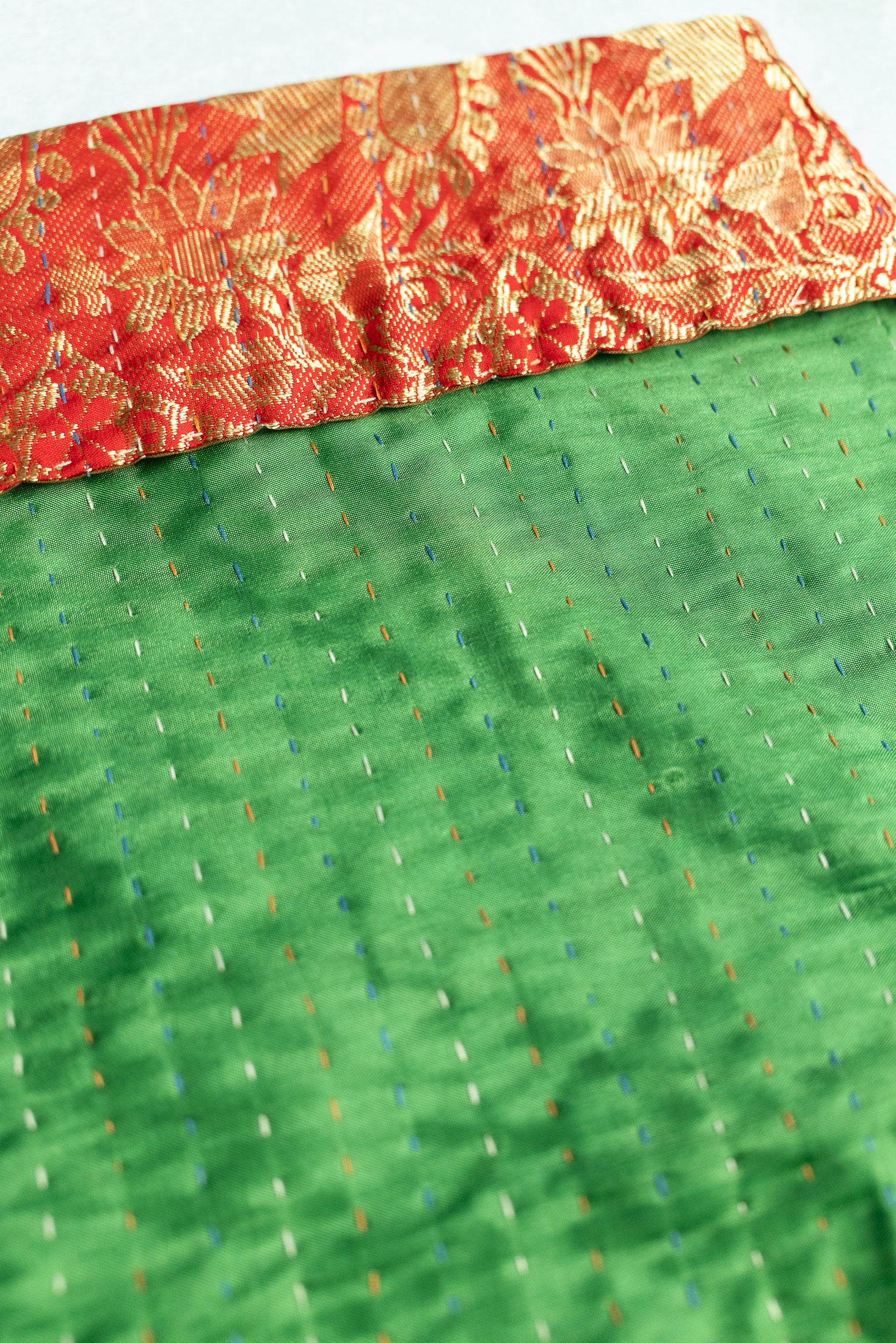 Kantha Holiday Stocking — Luxe No. 20
