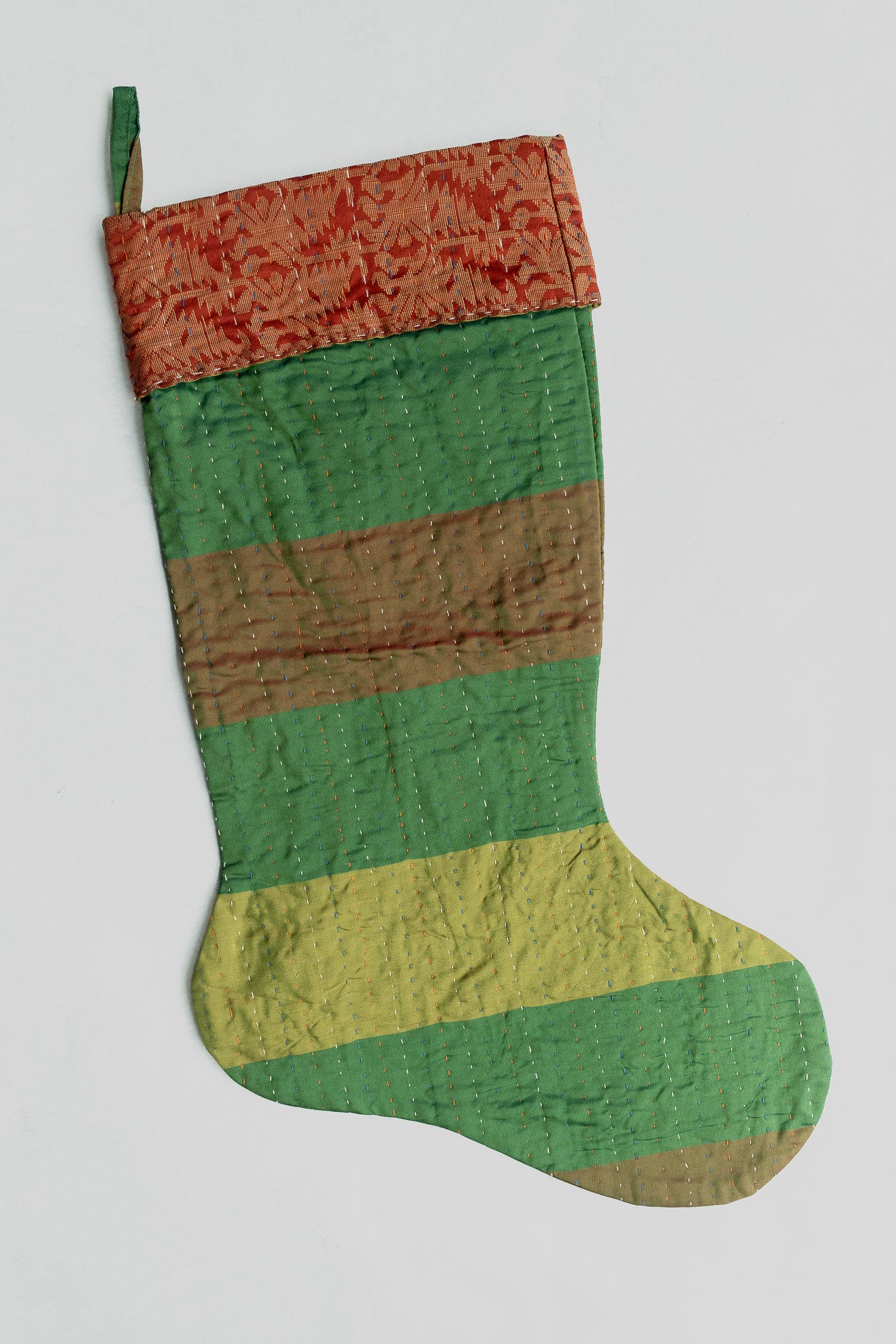 dignify Kantha Luxe Christmas Stocking No. 23