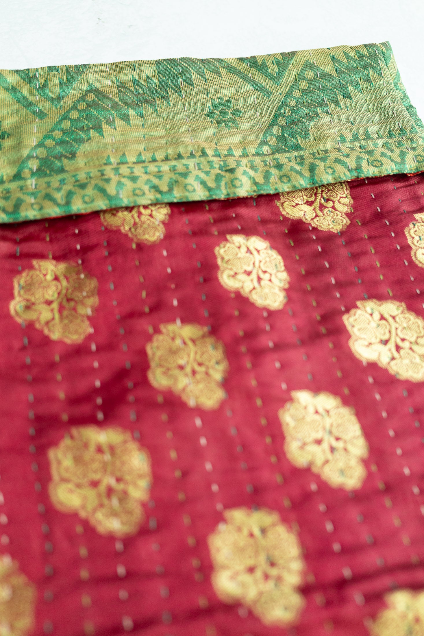 Kantha Holiday Stocking — Luxe No. 2