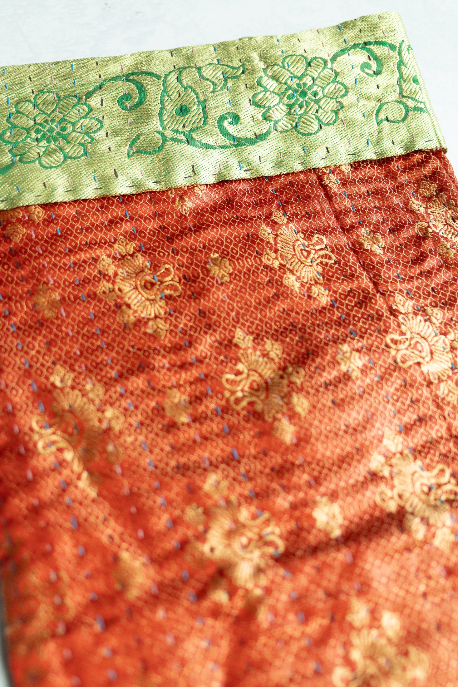Kantha Holiday Stocking — Luxe No. 3
