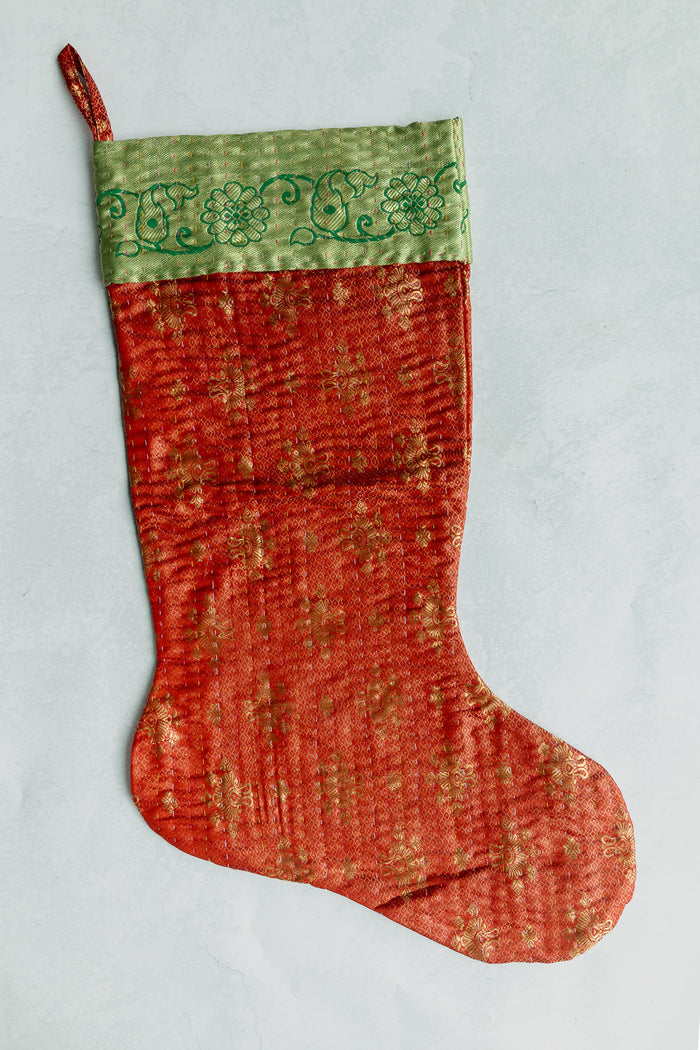 dignify Kantha Luxe Christmas Stocking No. 3
