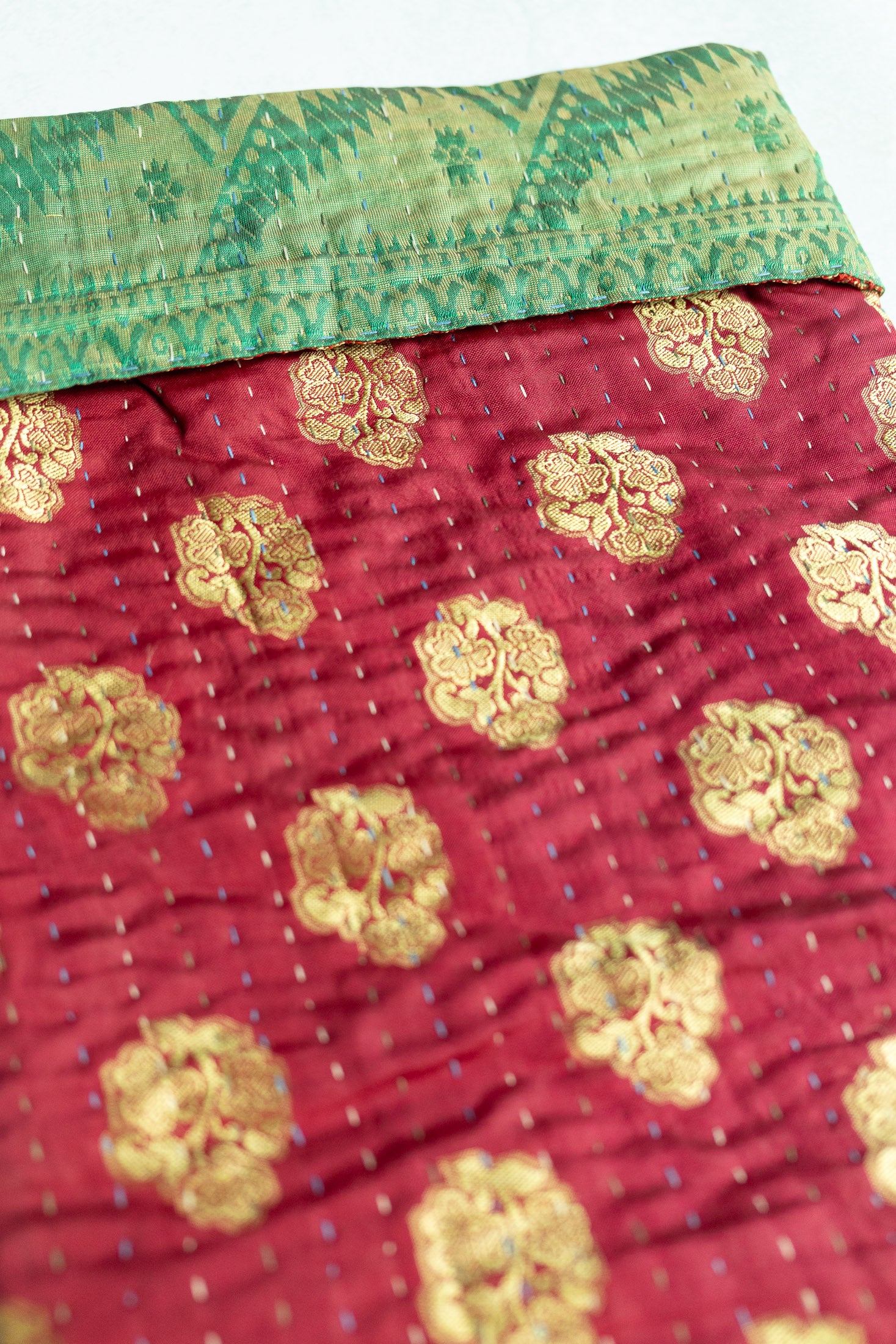 Kantha Holiday Stocking — Luxe No. 4