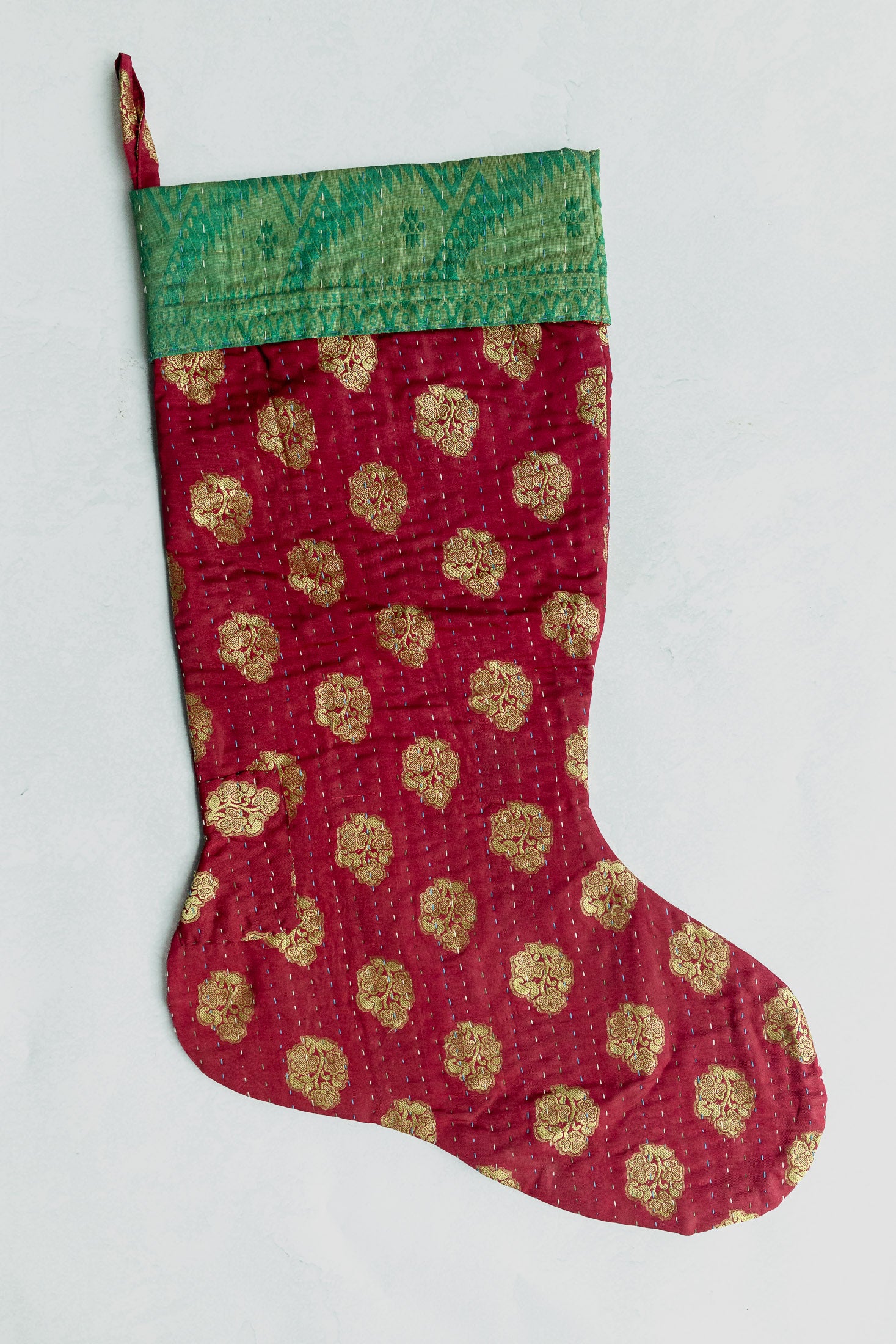 dignify Kantha Luxe Christmas Stocking No. 4