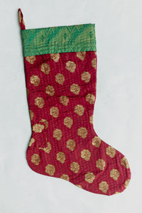 dignify Kantha Luxe Christmas Stocking No. 4
