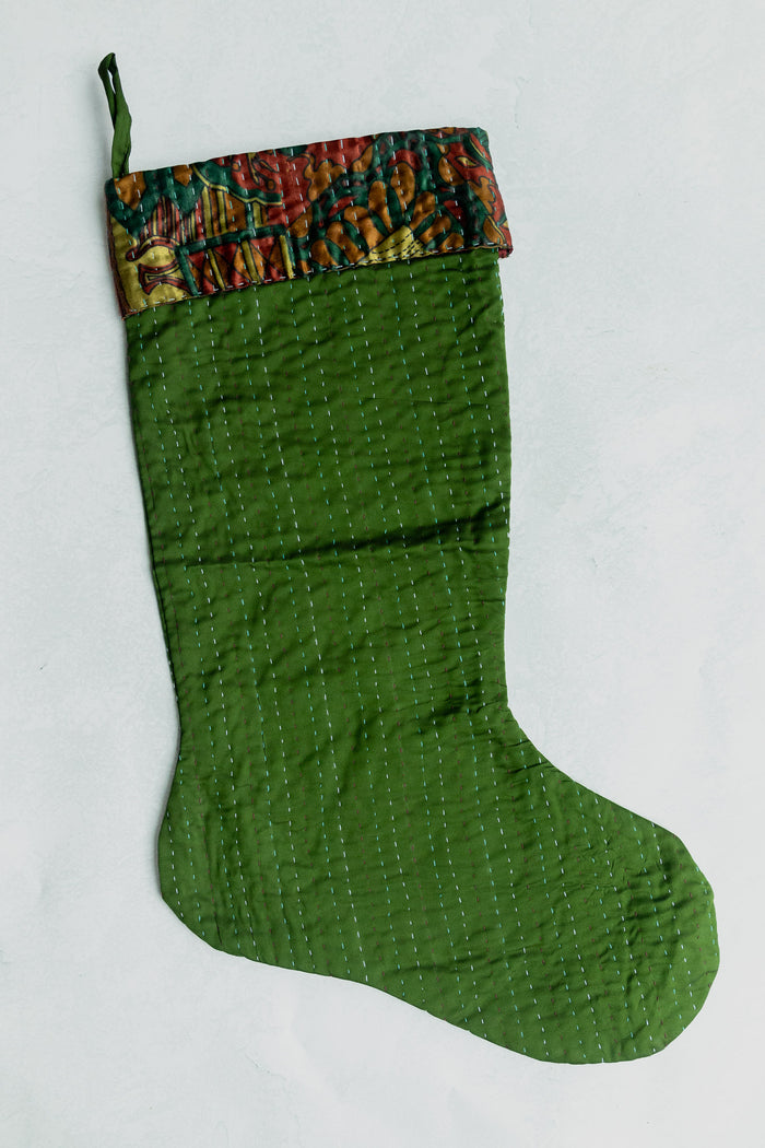 dignify Kantha Luxe Christmas Stocking No. 5