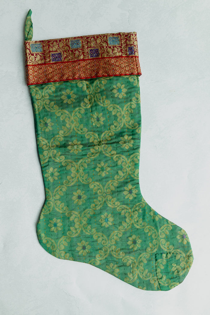 dignify Kantha Luxe Christmas Stocking No. 7