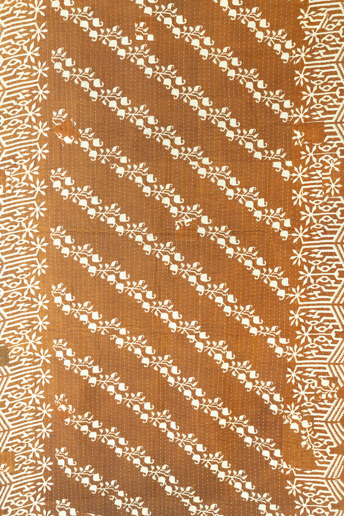 Kantha Throw Bed Quilt
