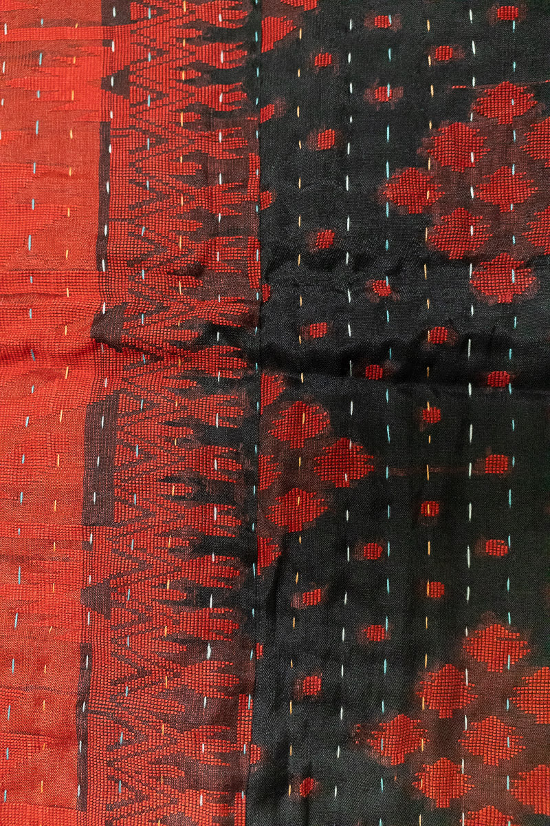 Sincere Silk Blend Kantha Throw