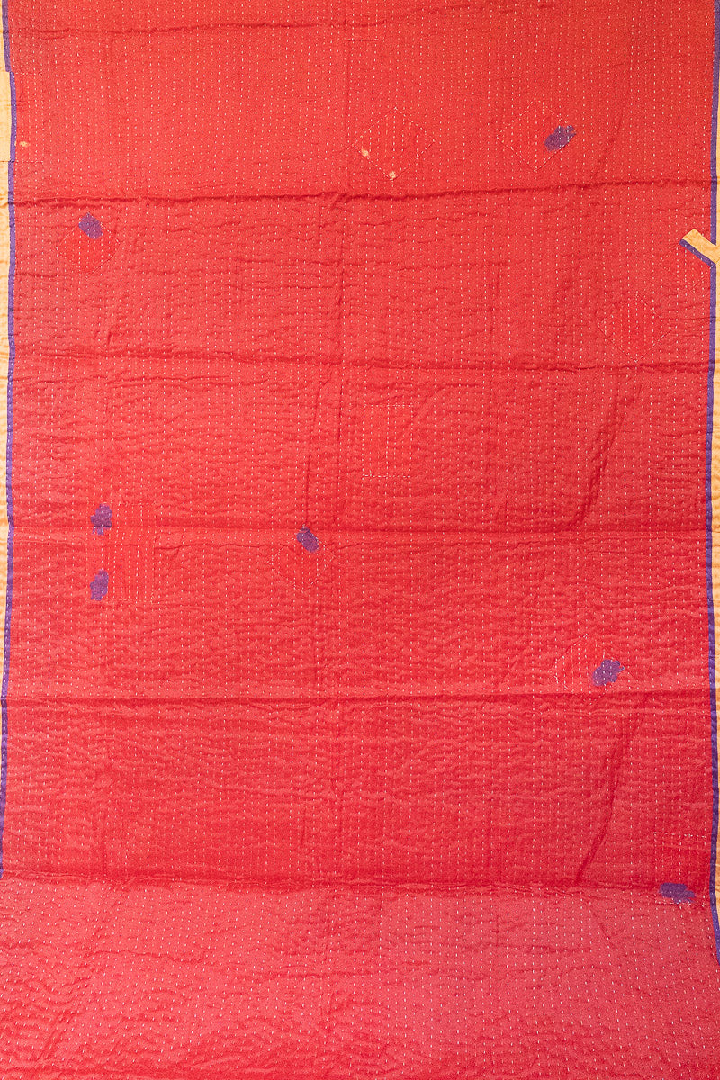 Sincere Silk Blend Kantha Throw