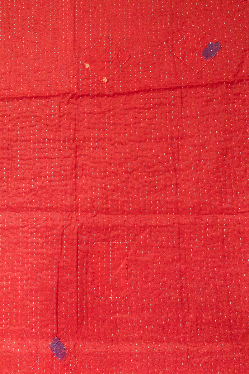 Sincere Silk Blend Kantha Throw