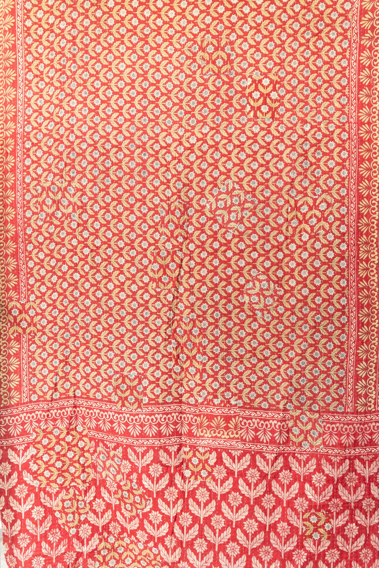 Snowberry Holiday Kantha Blanket