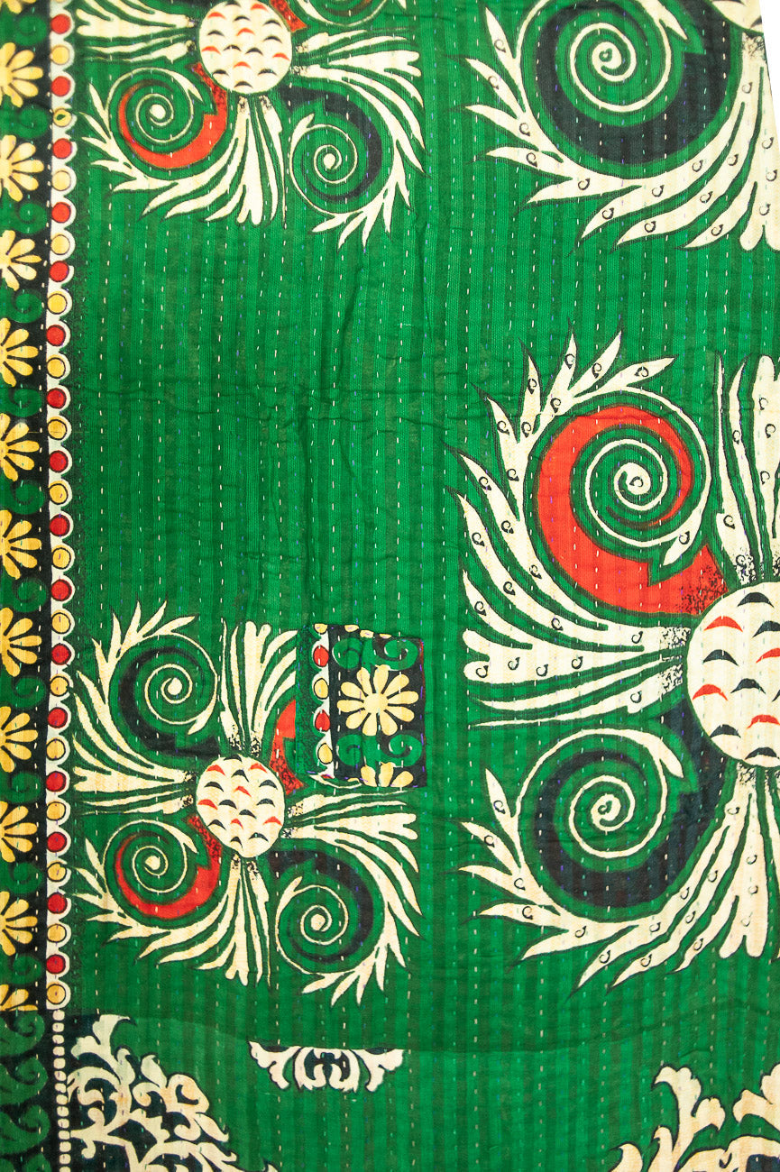 Snug Kantha Christmas Throw