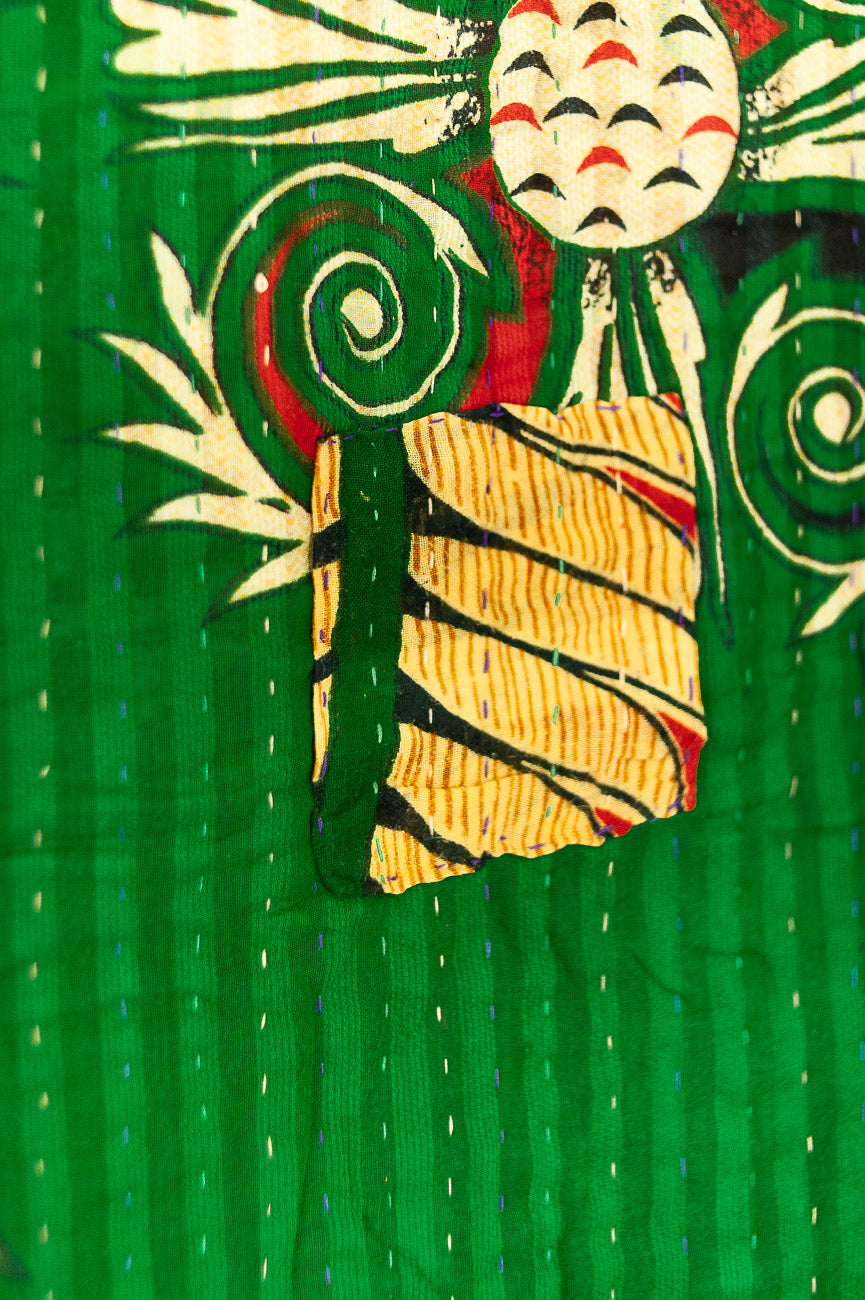 Snug Kantha Christmas Throw