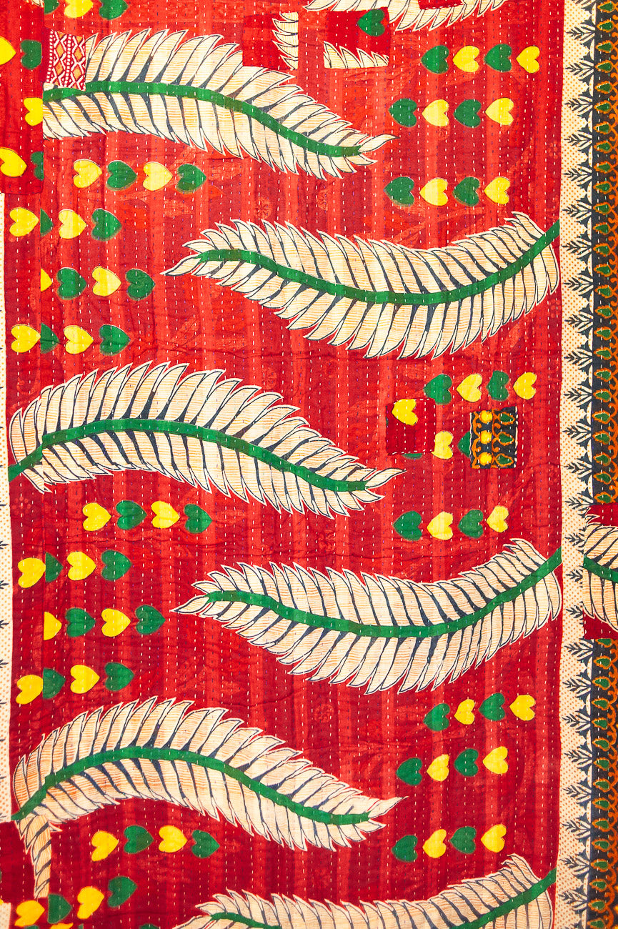 Snug Kantha Christmas Throw