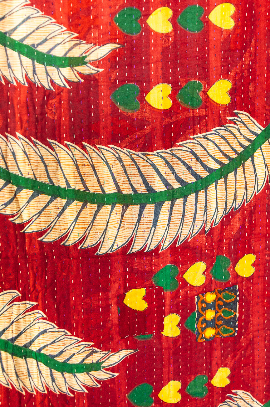 Snug Kantha Christmas Throw