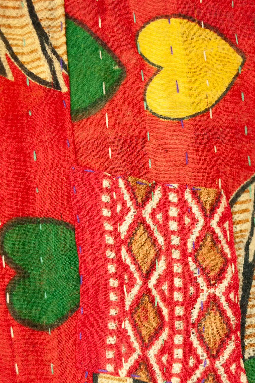 Snug Kantha Christmas Throw