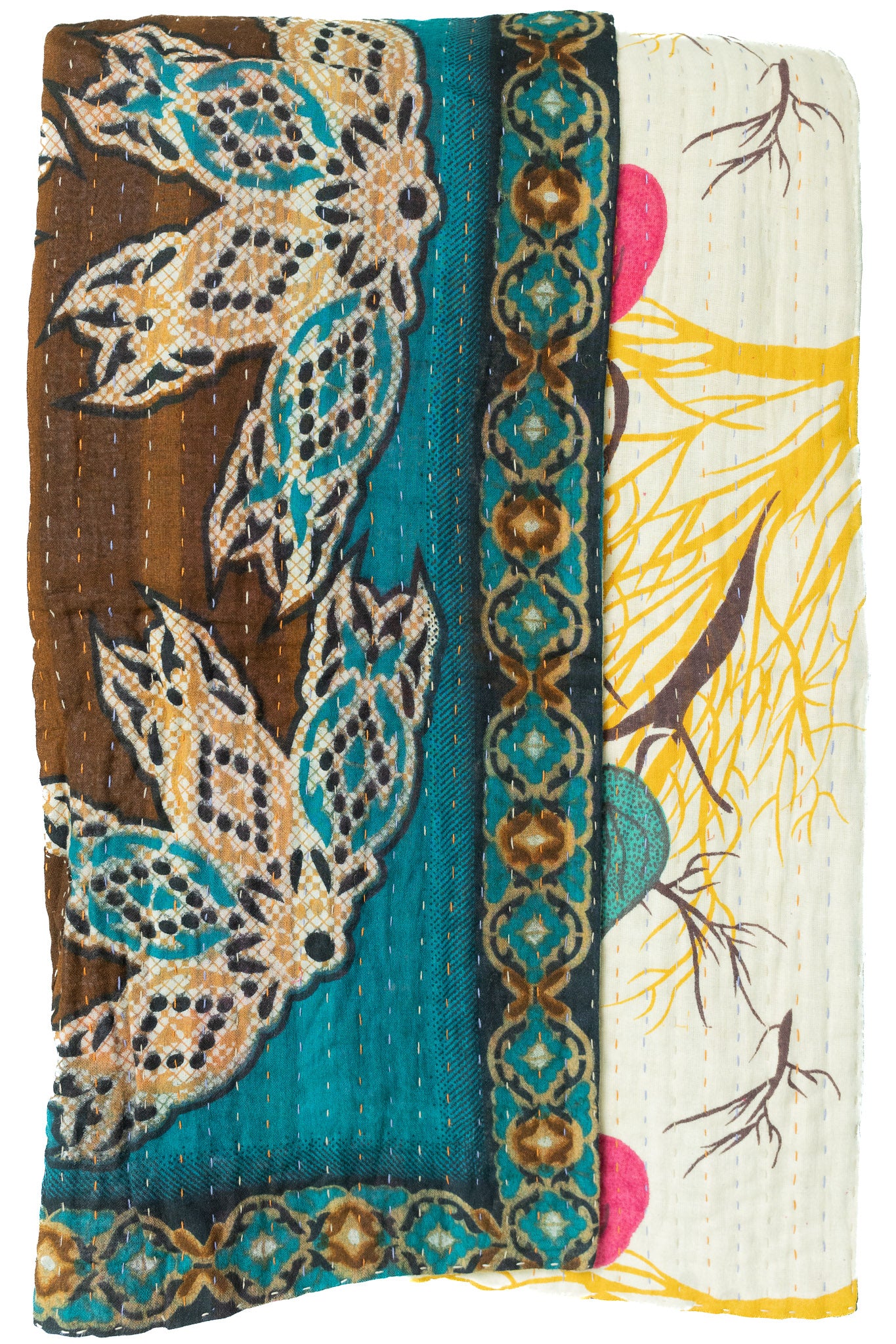 Solace Kantha Throw Blanket