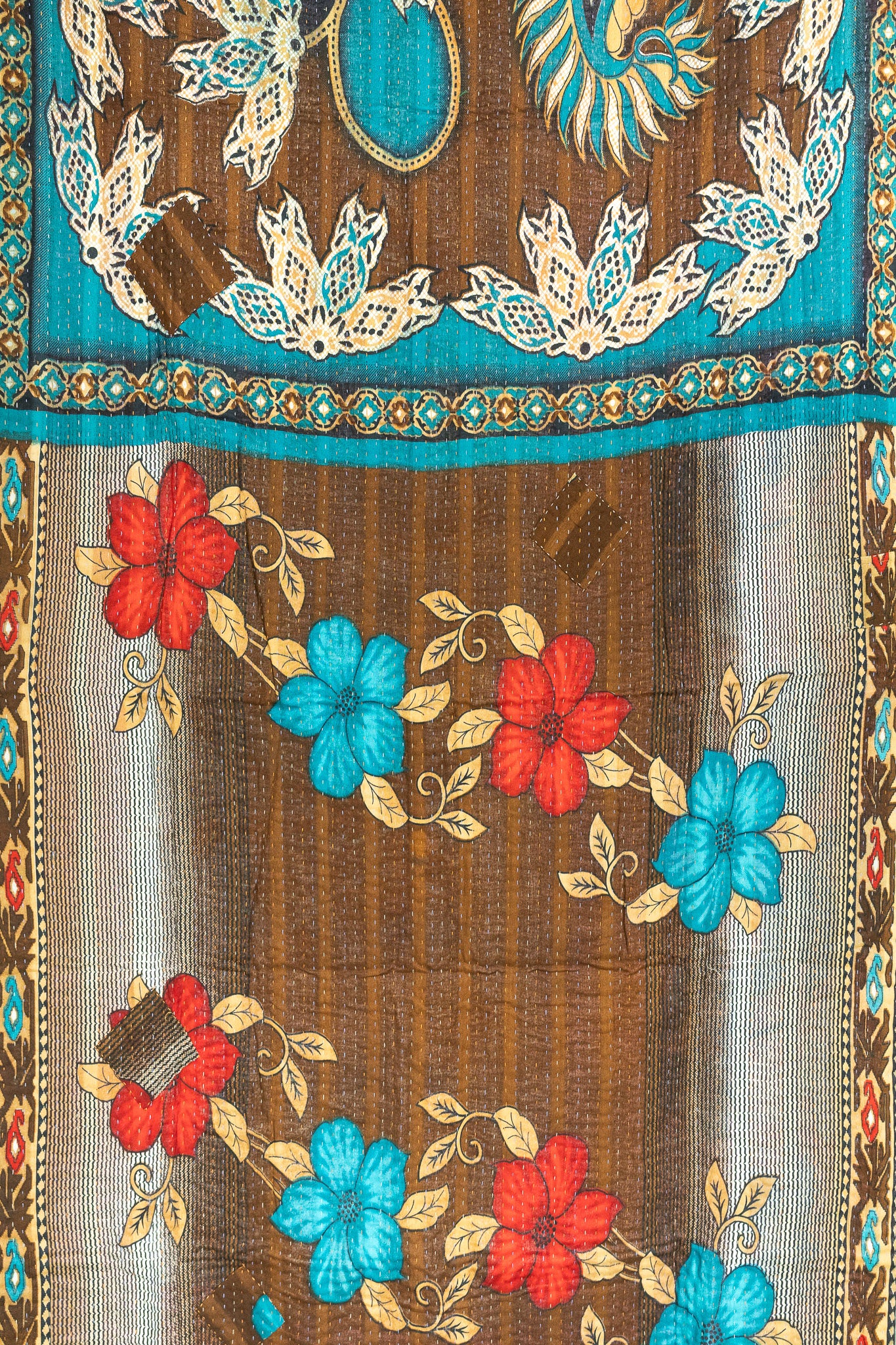 Solace Kantha Throw Blanket