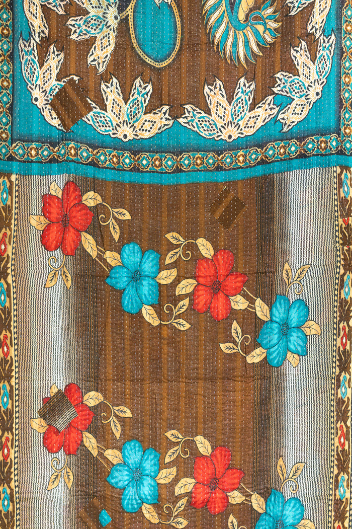 Solace Kantha Throw Blanket