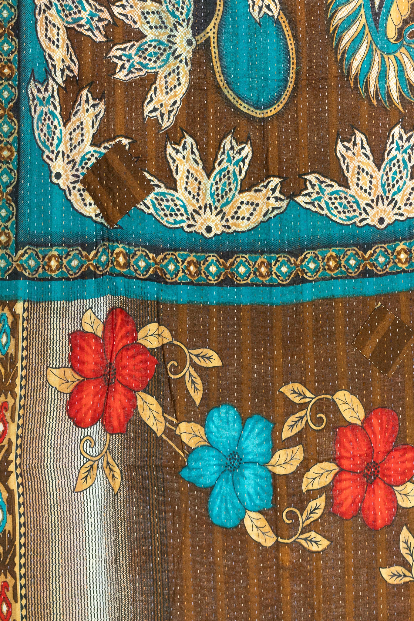 Solace Kantha Throw Blanket